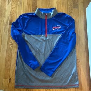 Buffalo Bills 3/4 zip- light weight, worn once